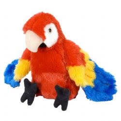 PELUCHE PETIT PERROQUET ROUGE - WILD REPUBLIC